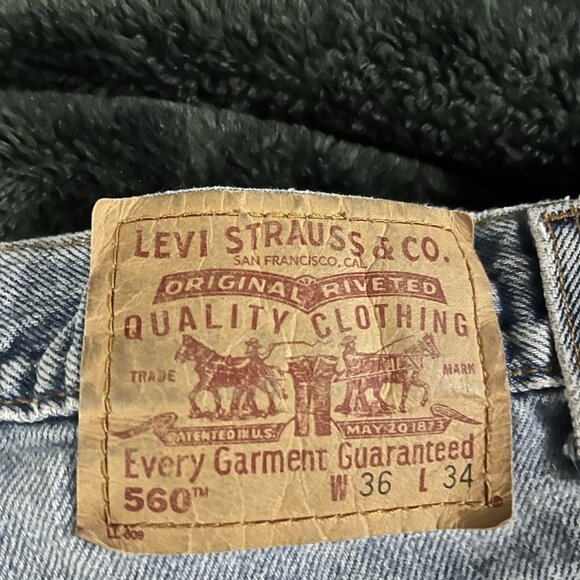 Levi’s 560 36x34 Loose Fit Denim Light Blue Men’s - Picture 3 of 4